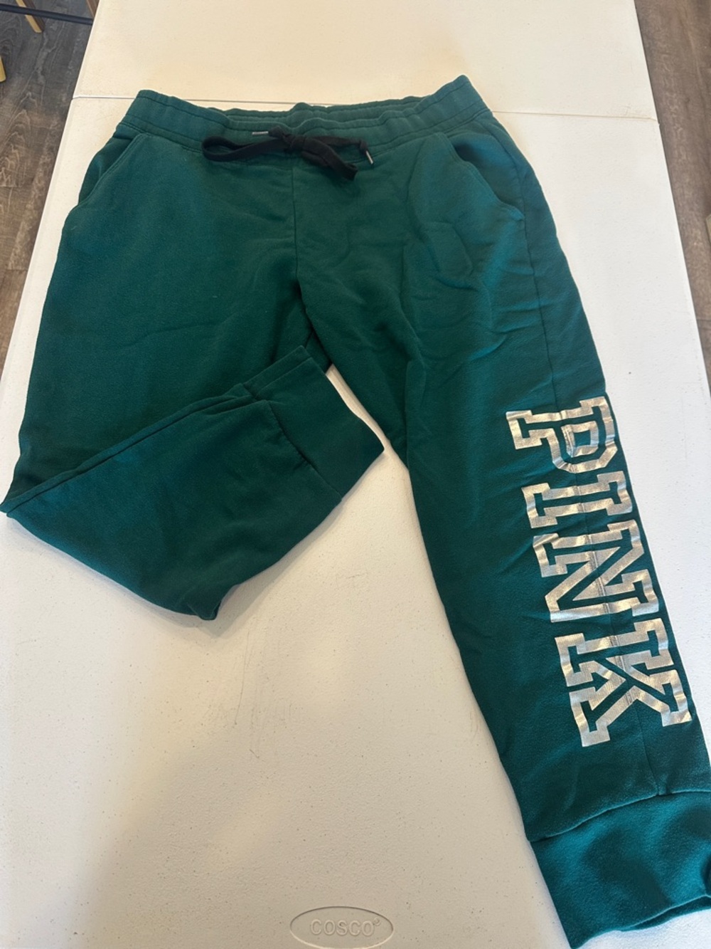 PINK Victoria's Secret Teal Crewneck Sweatpants